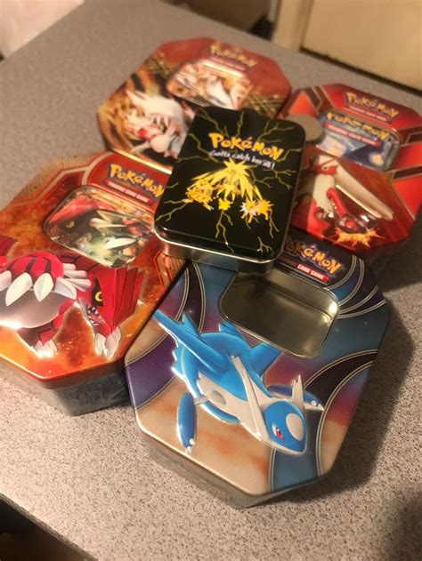 pokemon metal tin box|pokemon tin box sets.